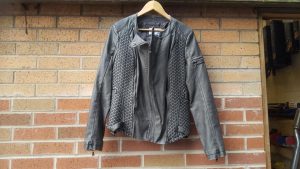 Ladies Leather Biker Jacket