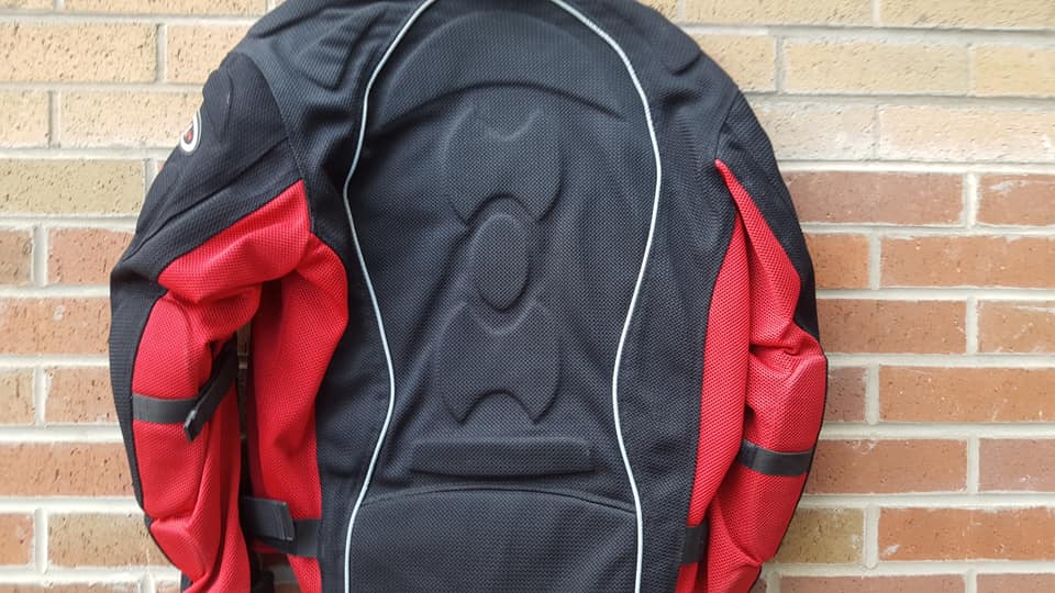 00105 Raven Fully Armoured Textile Motorcycle Jacket Paul Myler Transport