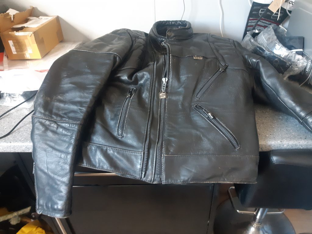 001027 stein leather biker jacket size 42 – Paul Myler Transport